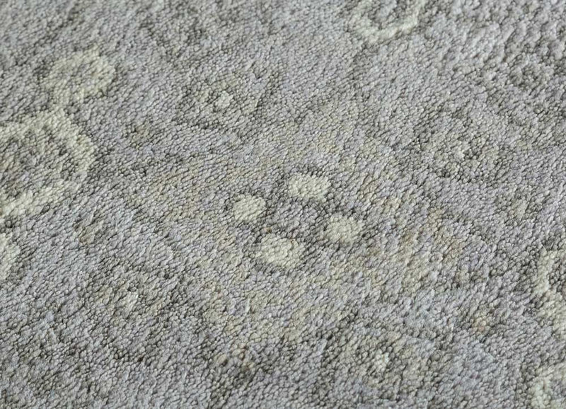 Wollteppich - 360 x 270 cm - grau