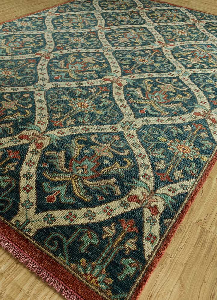 Wollteppich - 300 x 200 cm - dunkelgrün