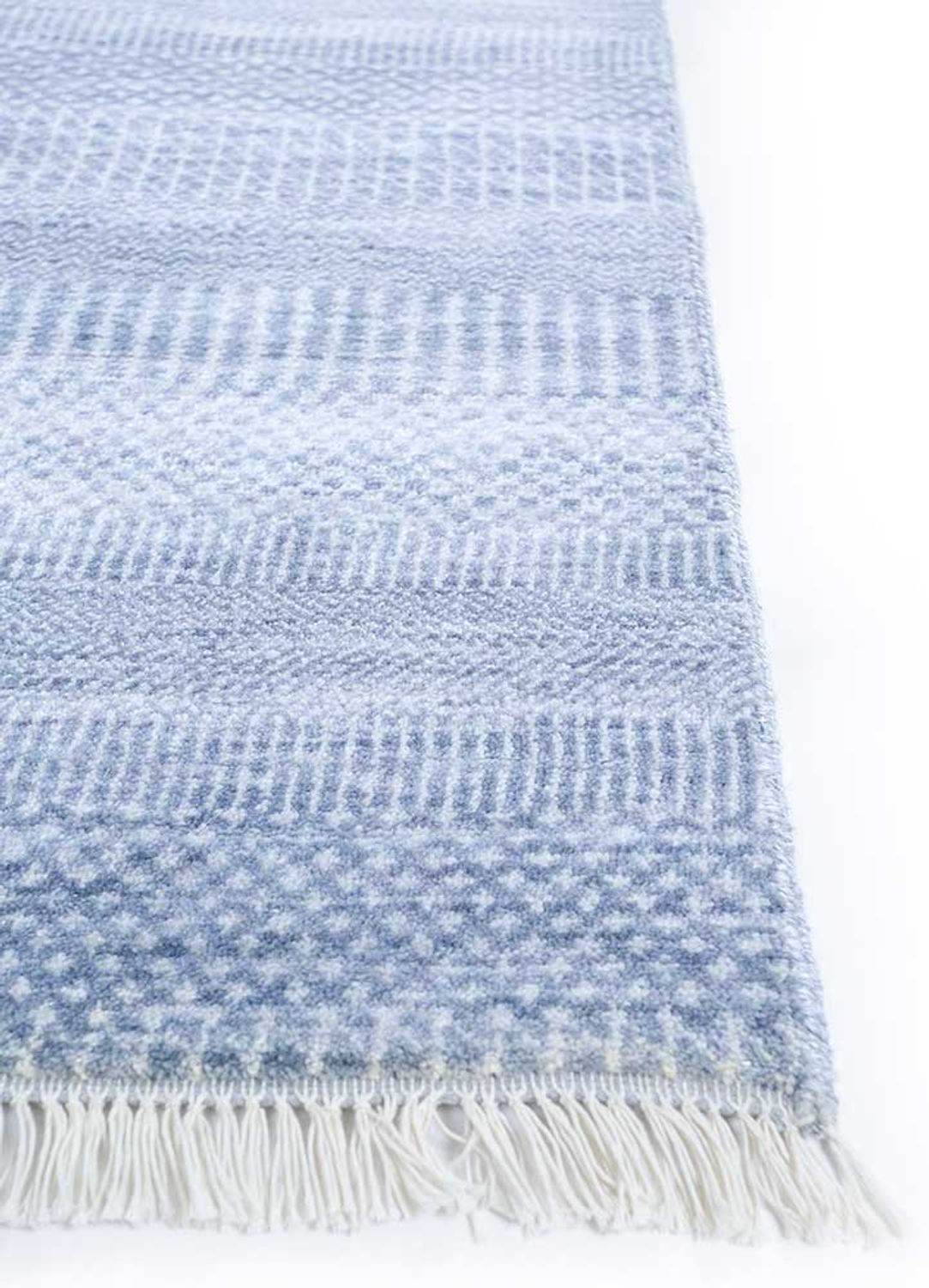 Wollteppich - 360 x 270 cm - blau