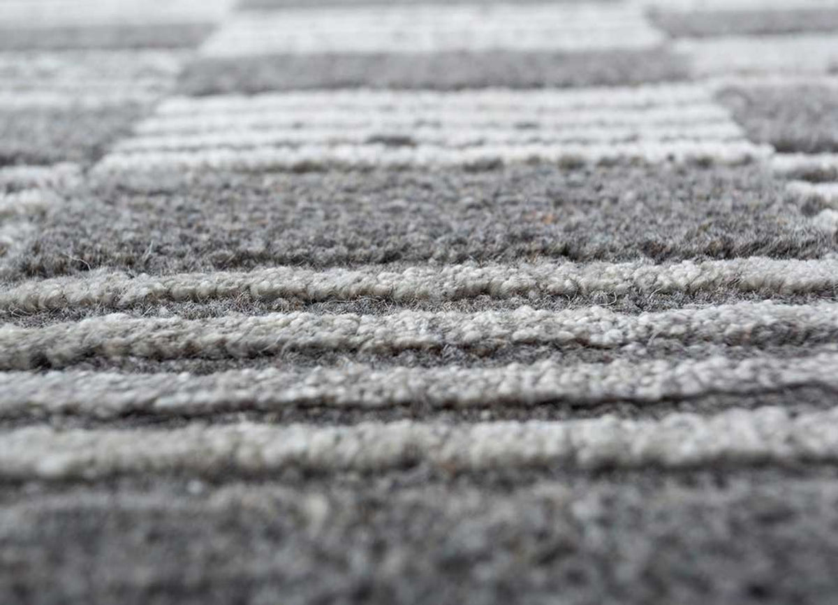 Teppich - 300 x 240 cm - schwarz-weiß