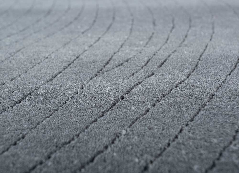 Wollteppich - 233 x 165 cm - dunkelgrau
