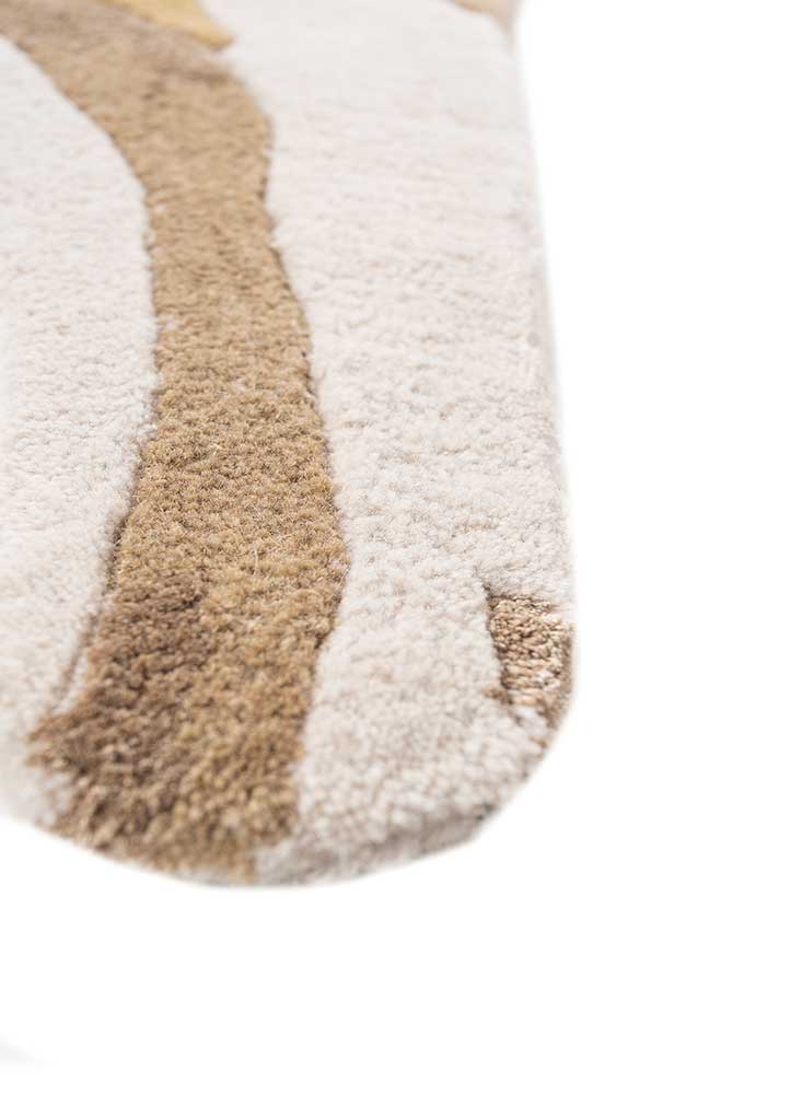 Kinderteppich sonderform - 153 x 90 cm - creme