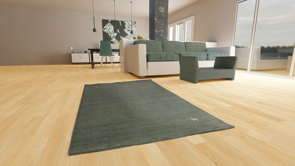 Gabbeh Teppich - Indus 300 x 250 cm - grau