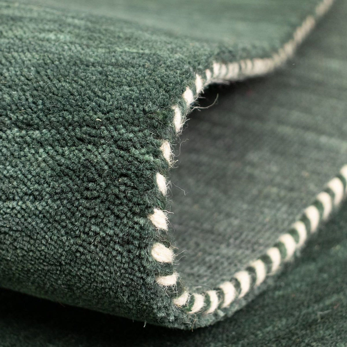 Gabbeh Teppich - Softy 160 x 90 cm - dunkelgrün