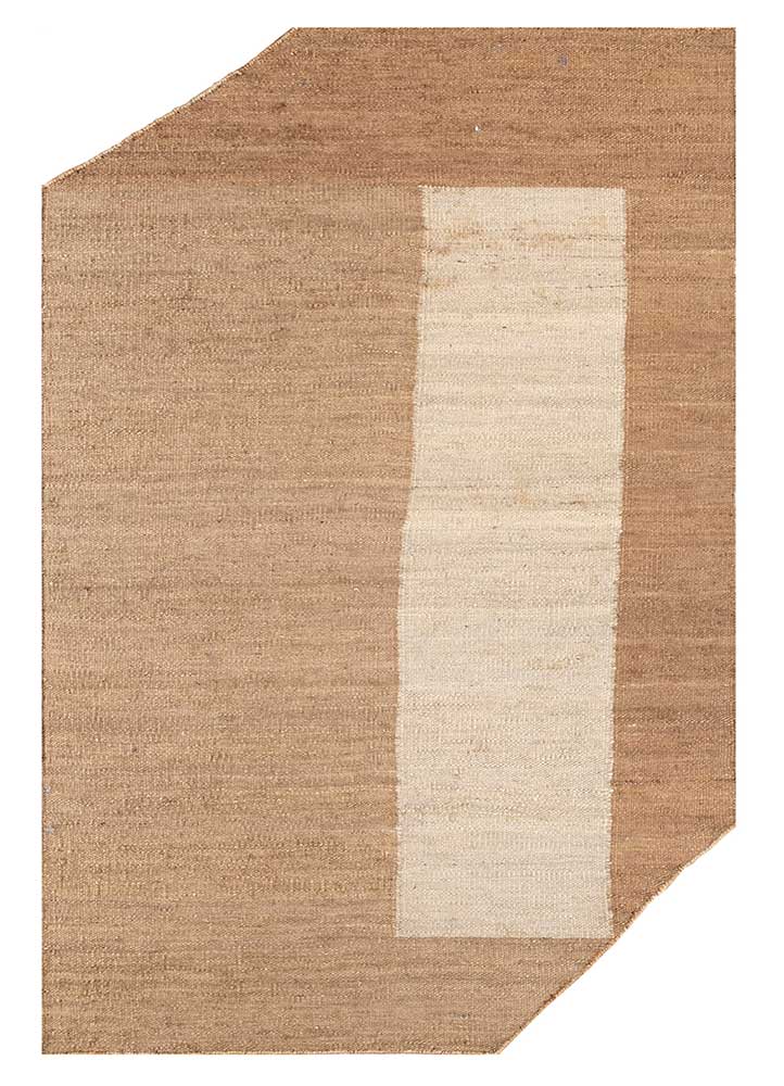 Designer Teppich sonderform - 270 x 180 cm - dunkelbeige