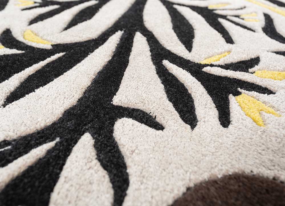 Kinderteppich sonderform - 215 x 90 cm - schwarz-weiß