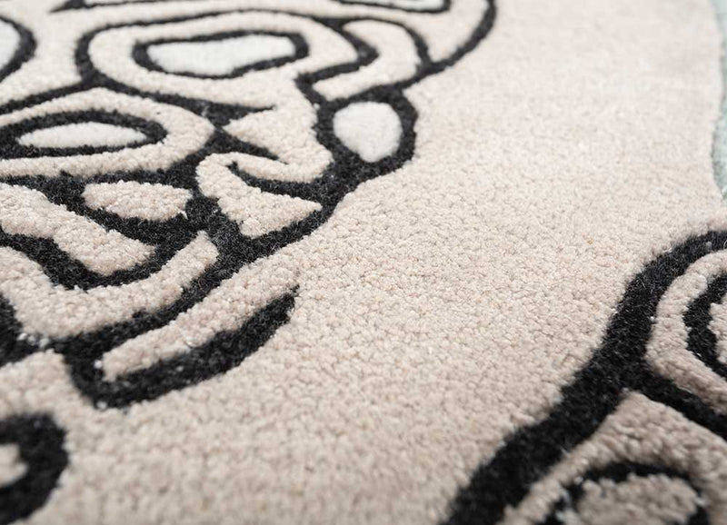 Kinderteppich sonderform  - 197 x 90 cm - creme