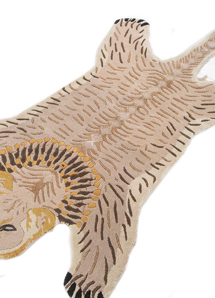 Kinderteppich sonderform - 153 x 90 cm - creme