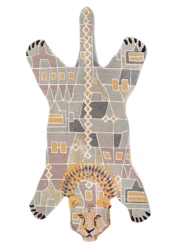 Kinderteppich sonderform - 153 x 90 cm - mehrfarbig