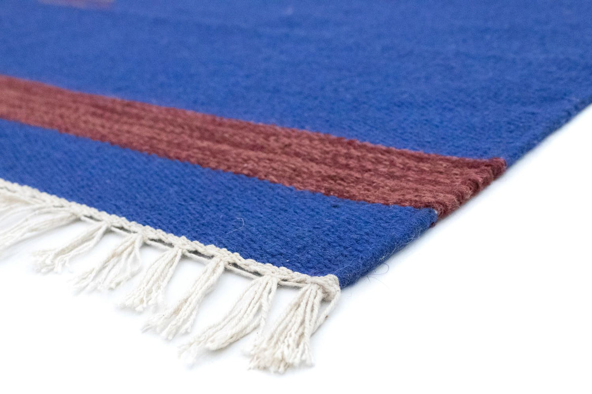 Kelim Teppich - Trendy 180 x 120 cm - blau