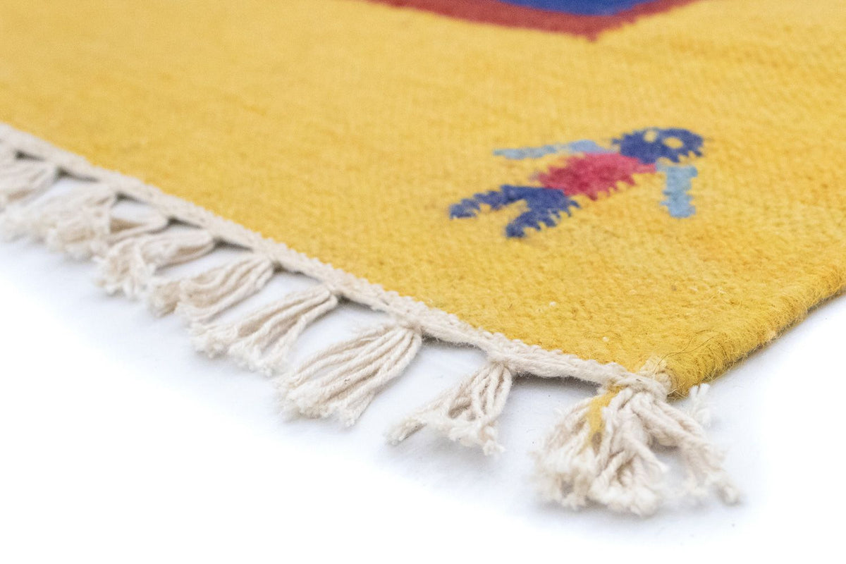 Kelim Teppich - Trendy 200 x 140 cm - blau