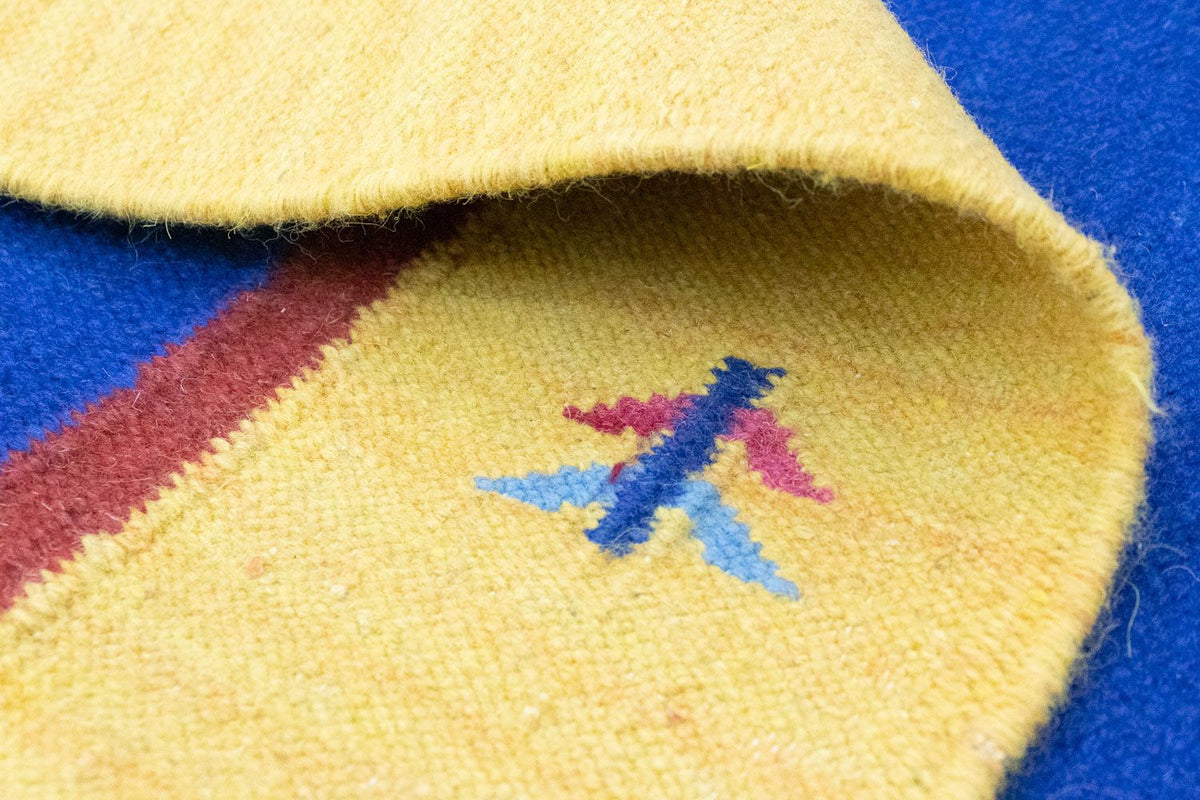 Kelim Teppich - Trendy 200 x 140 cm - blau