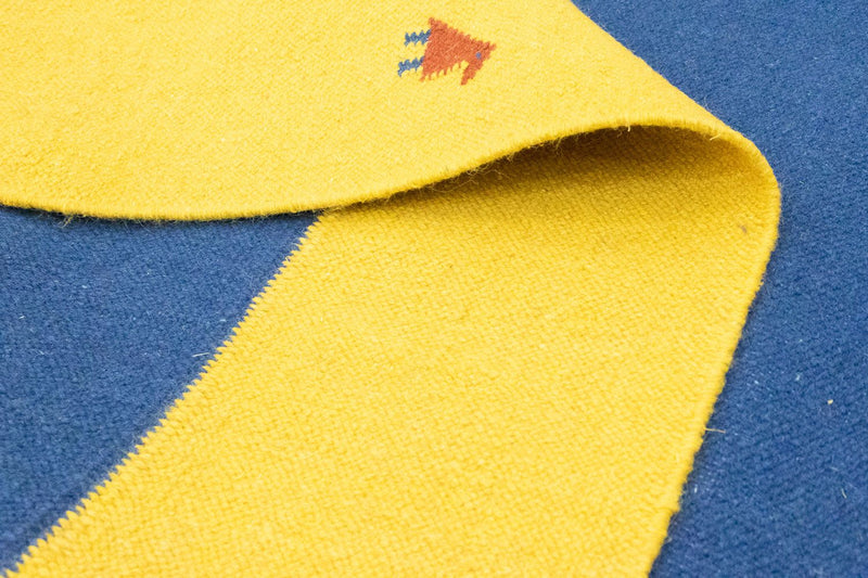 Kelim Teppich - Trendy 300 x 200 cm - blau