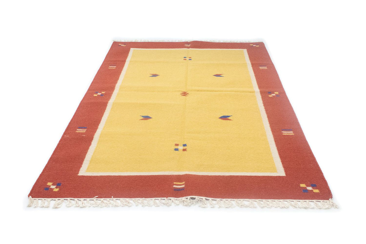 Kelim Teppich - Trendy 200 x 140 cm - gelb