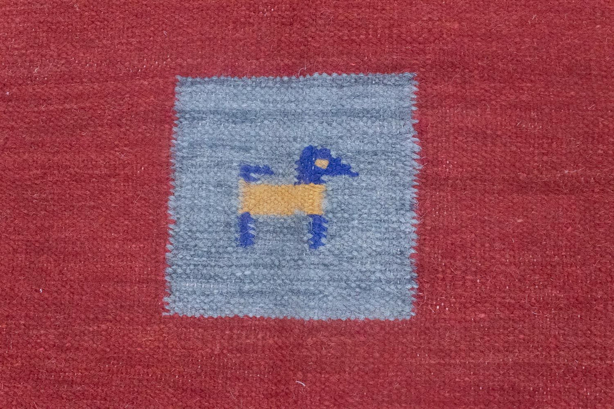 Kelim Teppich - Trendy 200 x 140 cm - rot