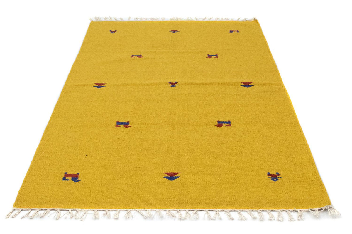 Kelim Teppich - Trendy 180 x 120 cm - gelb