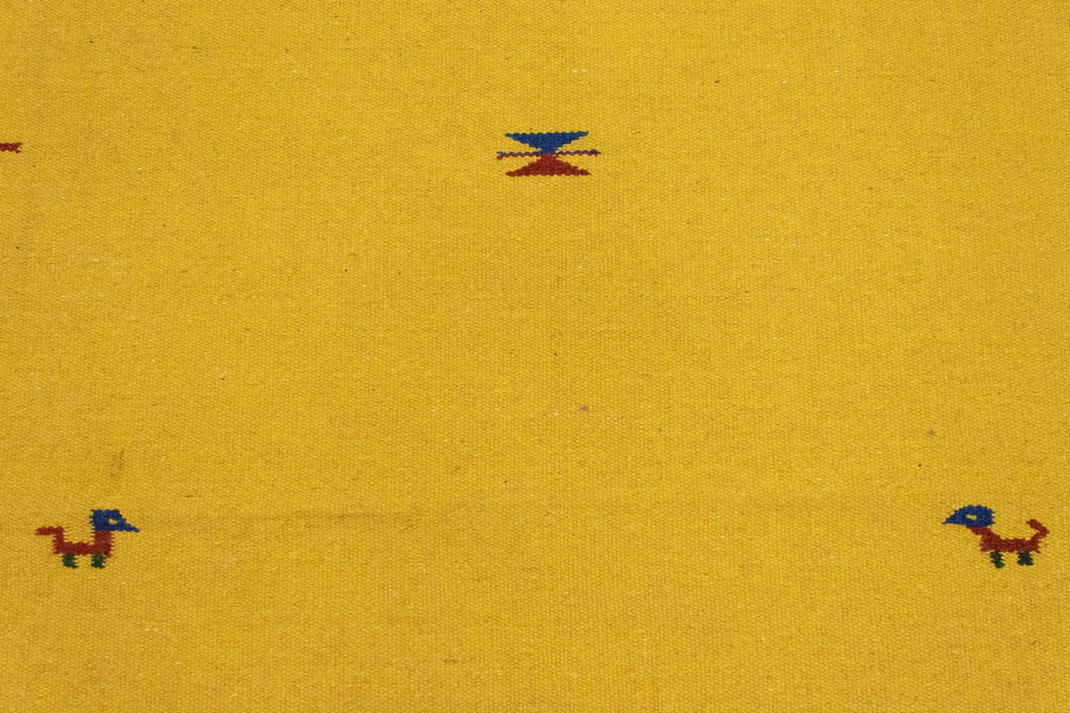 Kelim Teppich - Trendy 180 x 120 cm - gelb