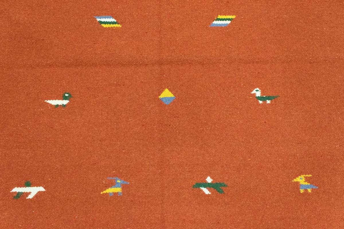 Kelim Teppich - Trendy 180 x 120 cm - orange