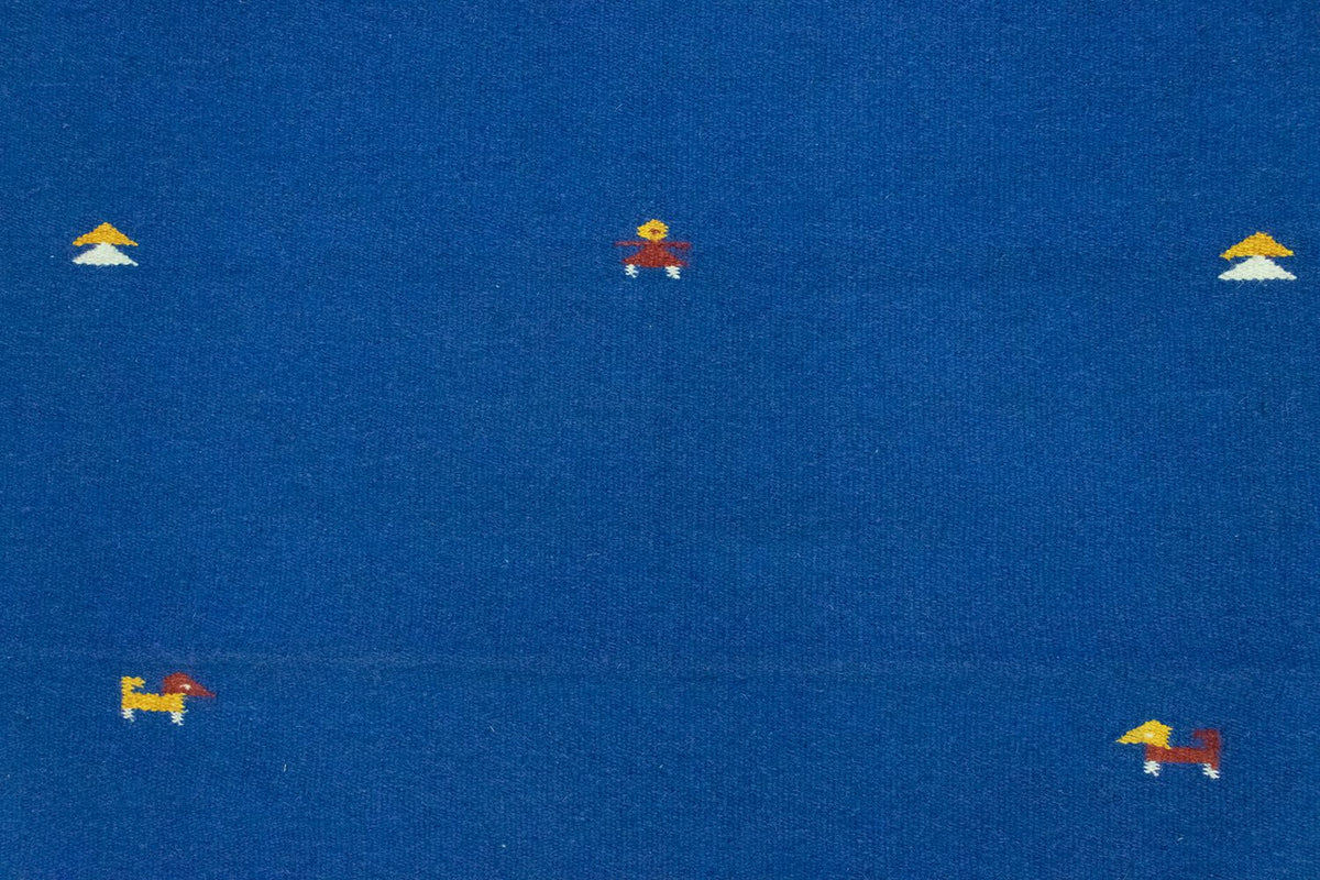 Kelim Teppich - Trendy 180 x 120 cm - blau
