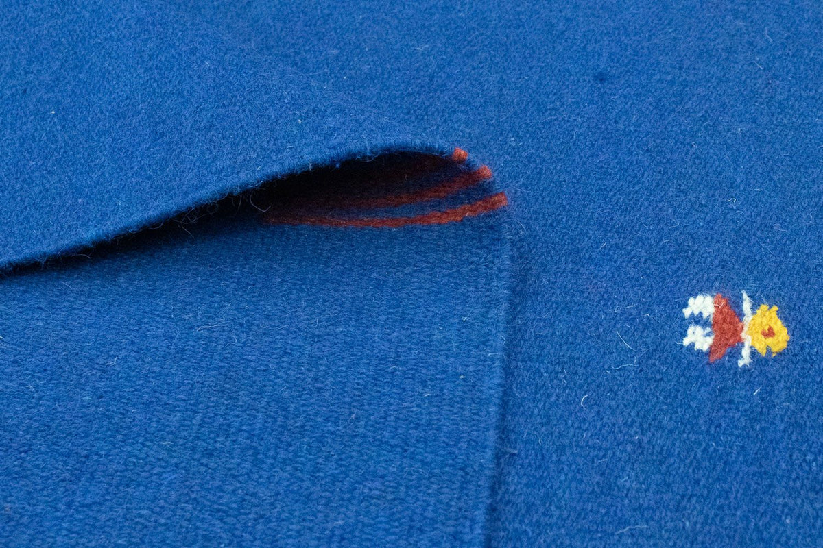 Kelim Teppich - Trendy 180 x 120 cm - blau