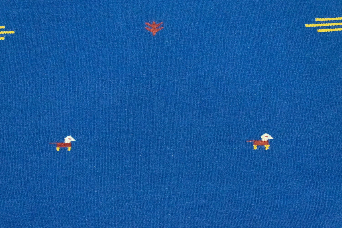 Kelim Teppich - Trendy 180 x 120 cm - blau