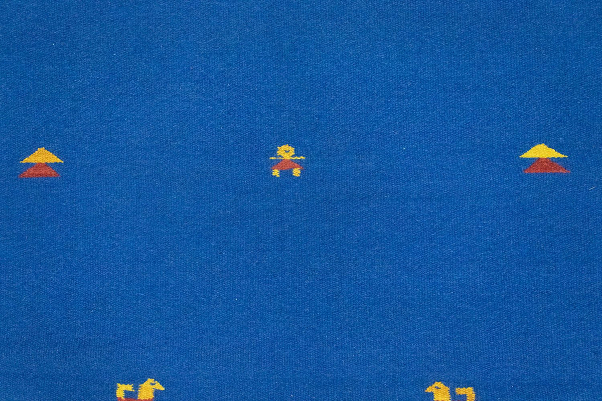 Kelim Teppich - Trendy 180 x 120 cm - blau
