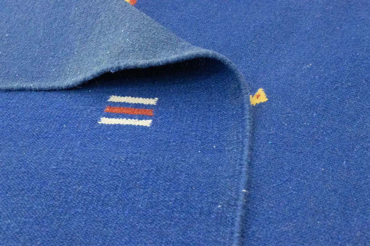 Kelim Teppich - Trendy 300 x 200 cm - blau