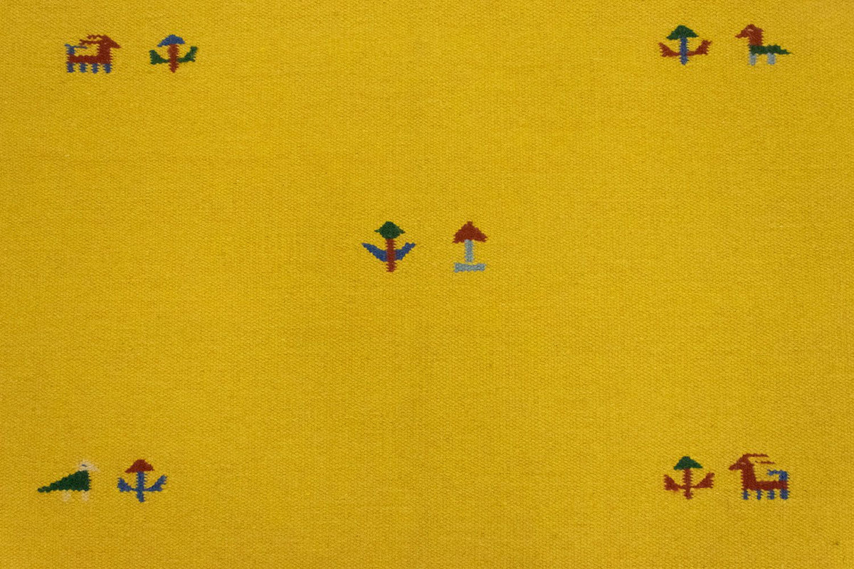 Kelim Teppich - Trendy 180 x 120 cm - gelb
