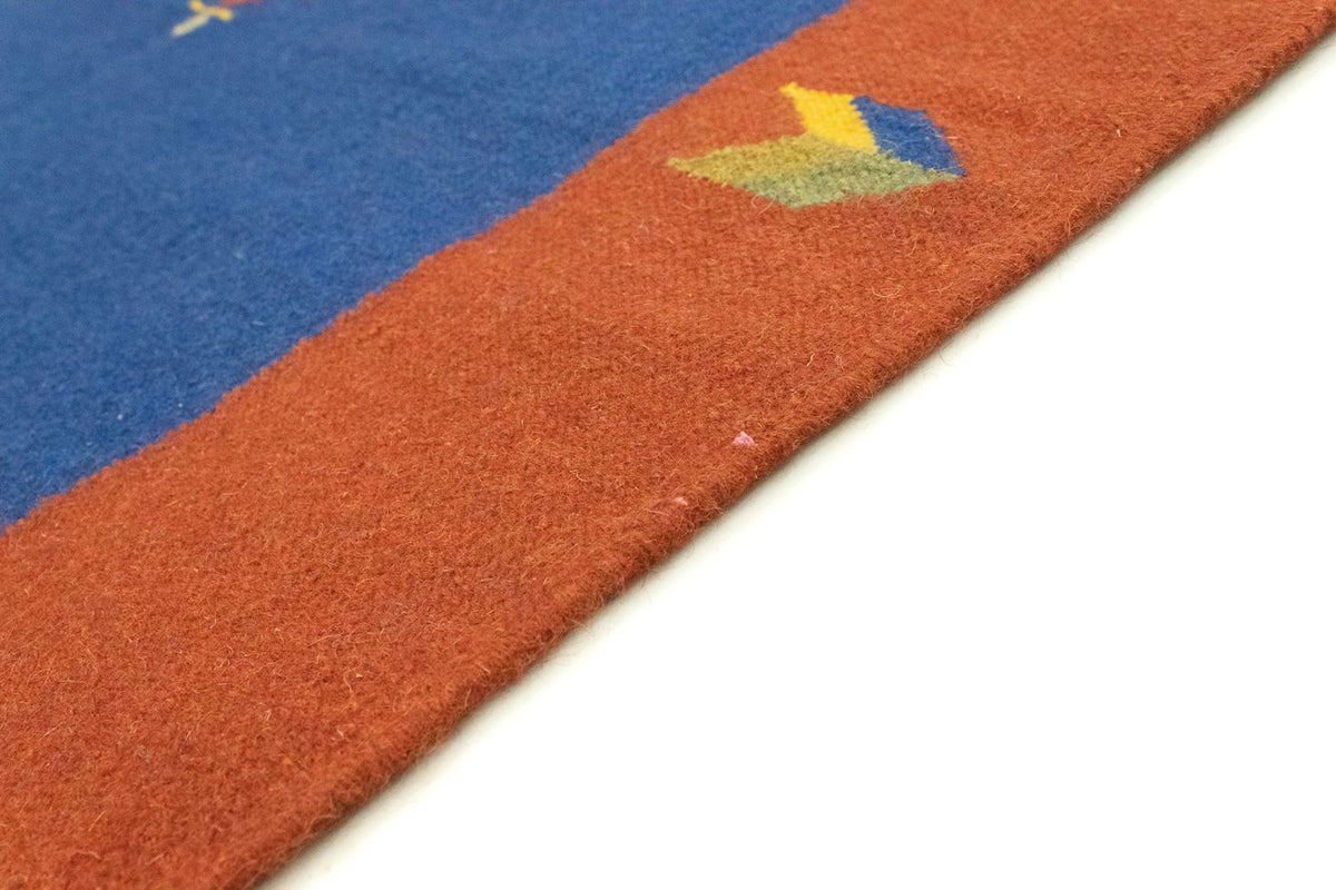 Kelim Teppich - Trendy 300 x 200 cm - blau