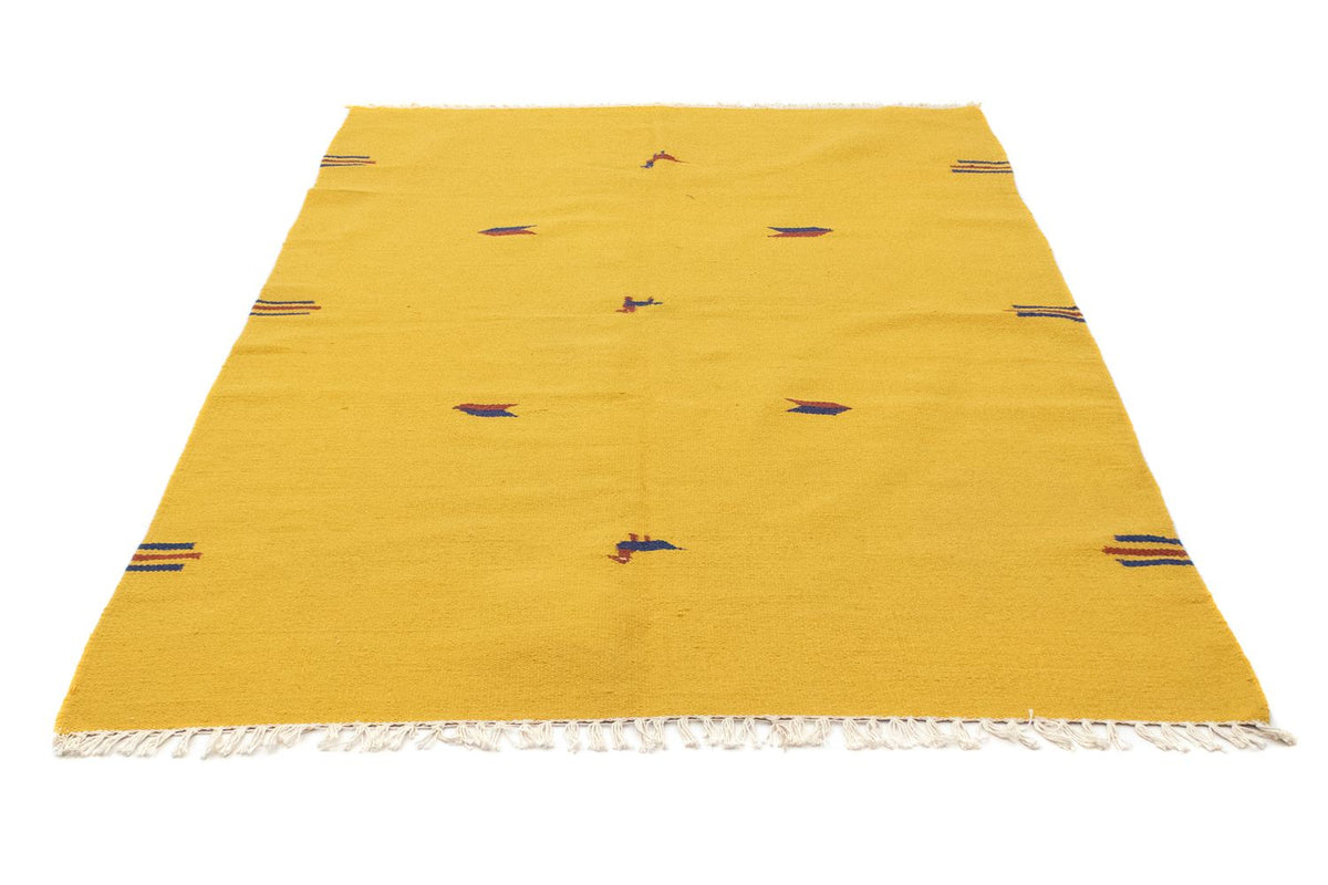 Kelim Teppich - Trendy 200 x 140 cm - gelb