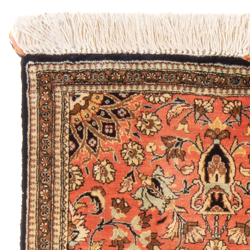 Seidenteppich - Ghom Seide - Premium - 80 x 60 cm - rot