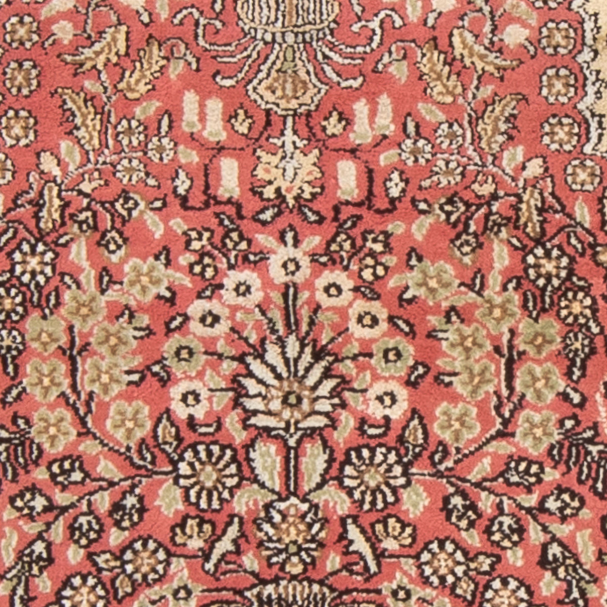 Seidenteppich - China Seide - 86 x 64 cm - rot