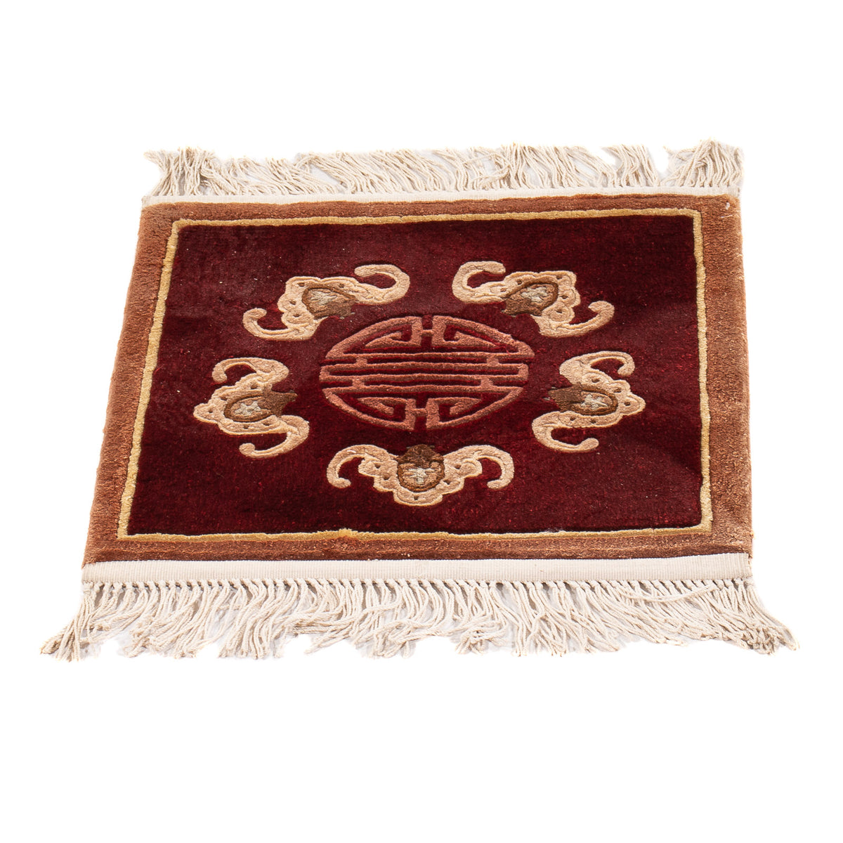 China Teppich quadratisch - 31 x 31 cm - rot