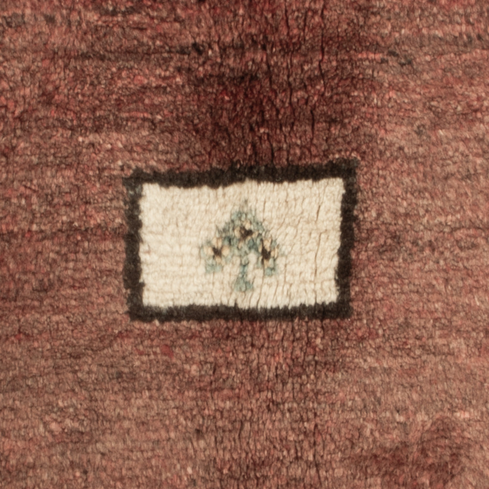 Gabbeh Teppich - Perser quadratisch  - 100 x 93 cm - mehrfarbig