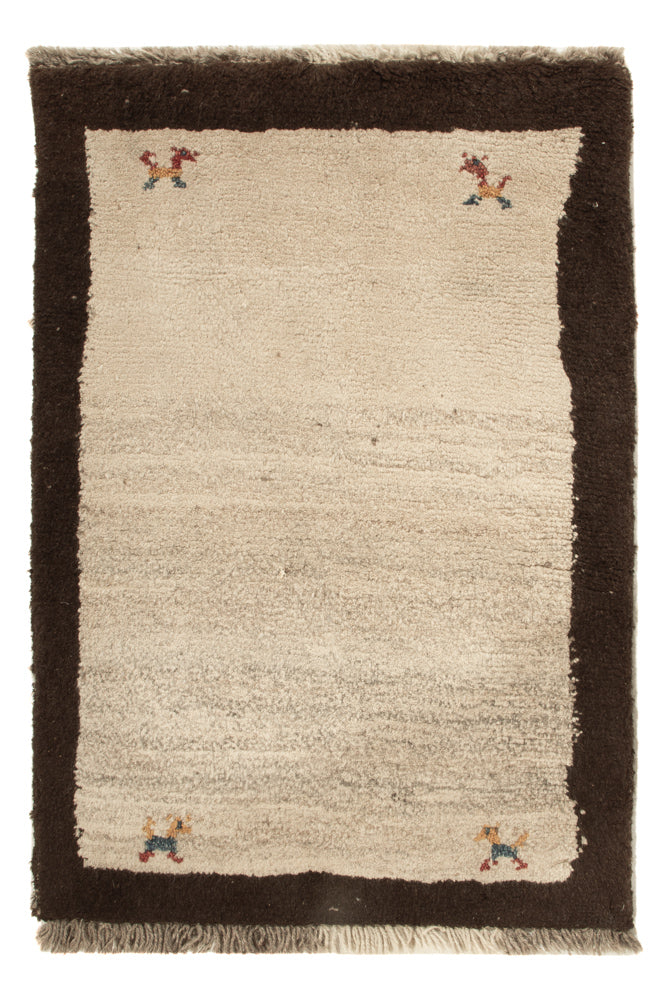Gabbeh Teppich - Perser - 85 x 57 cm - beige