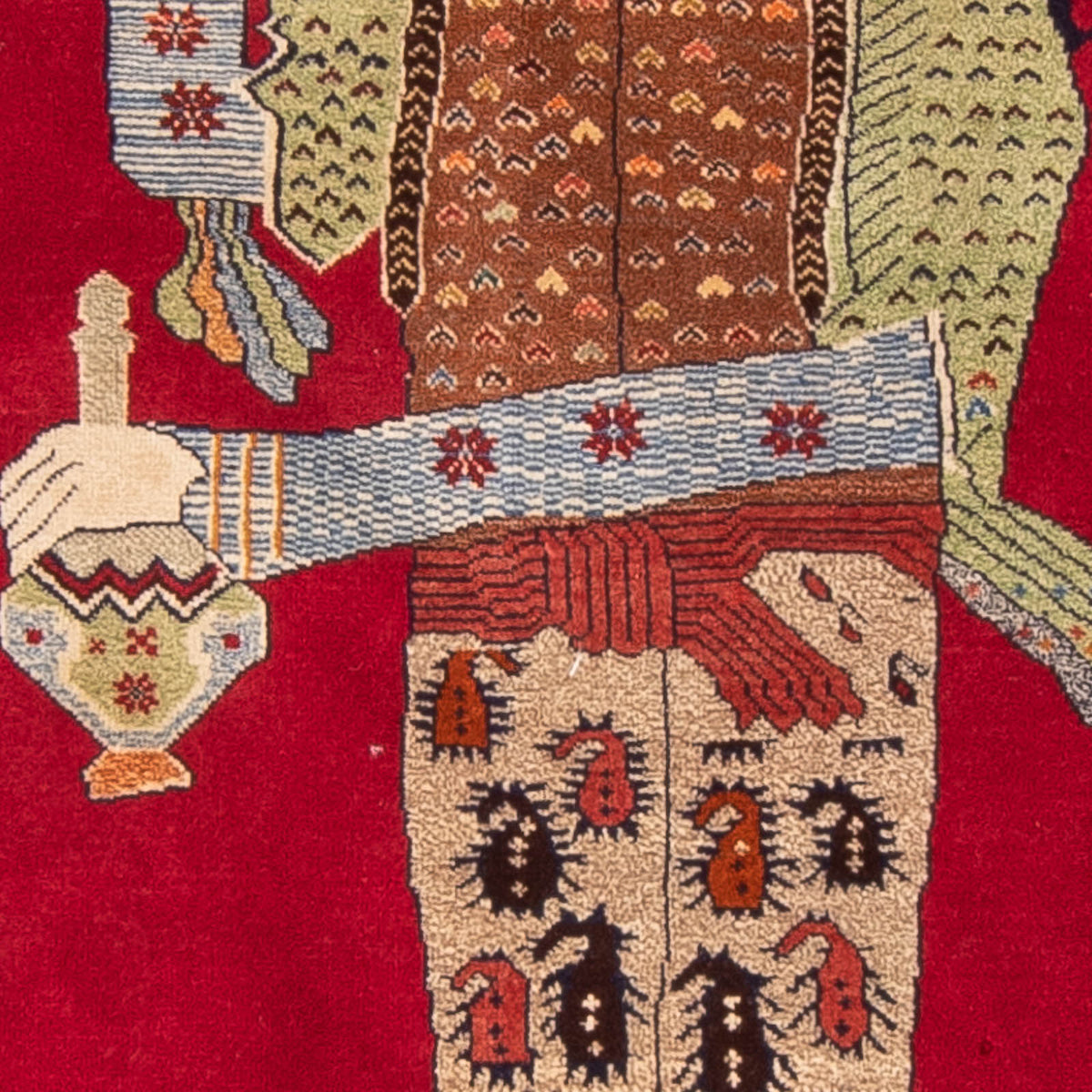 Belutsch Teppich - 135 x 86 cm - rot