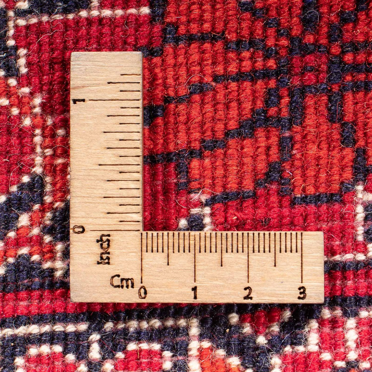Belutsch Teppich quadratisch - 104 x 91 cm - rot