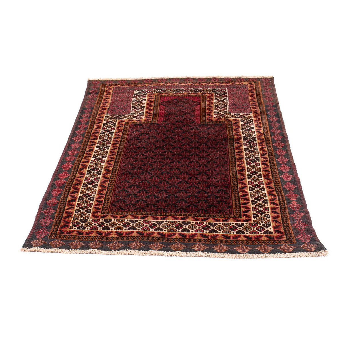 Belutsch Teppich - Gebetsteppich - 140 x 90 cm - dunkelblau