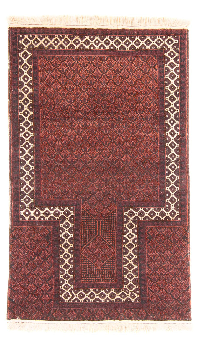 Belutsch Teppich - Gebetsteppich - 142 x 85 cm - rot