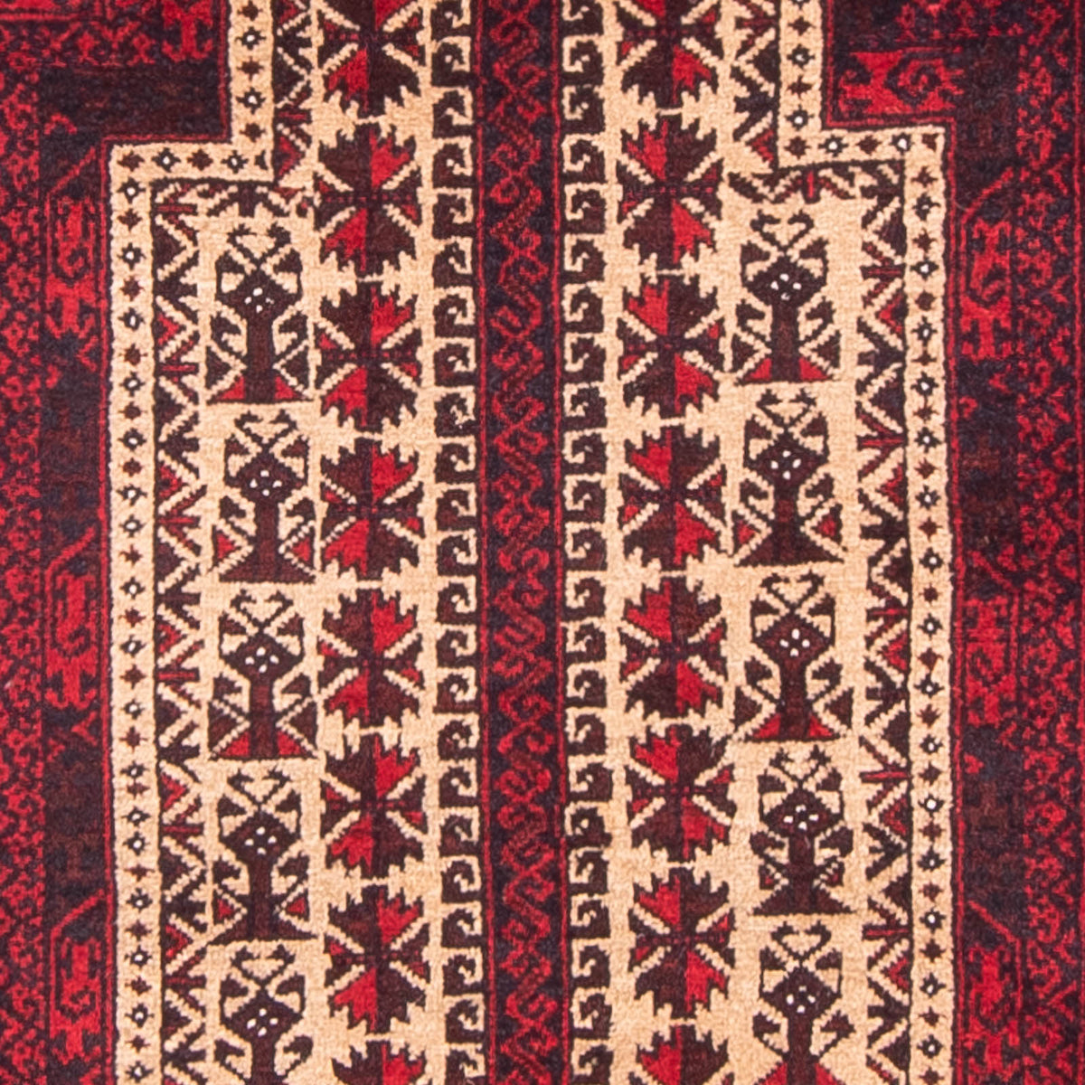 Belutsch Teppich - Gebetsteppich - 154 x 93 cm - beige