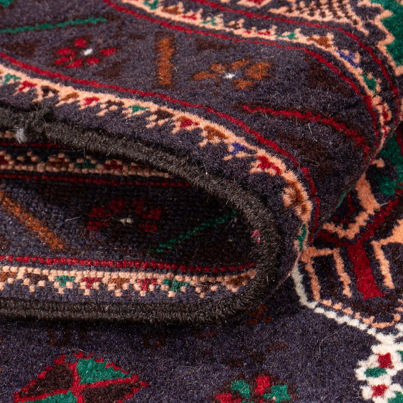 Belutsch Teppich - 150 x 89 cm - dunkelblau