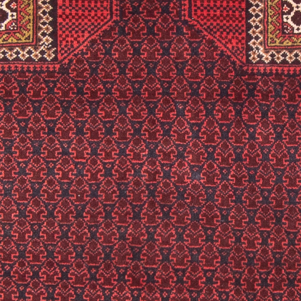 Belutsch Teppich - Gebetsteppich - 140 x 91 cm - dunkelblau