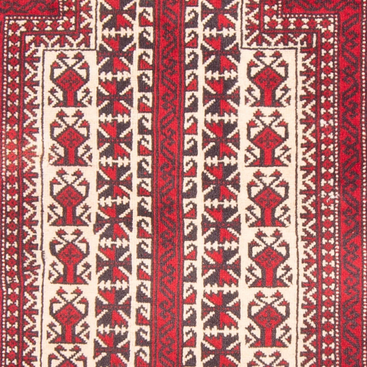 Belutsch Teppich - Gebetsteppich - 150 x 90 cm - beige
