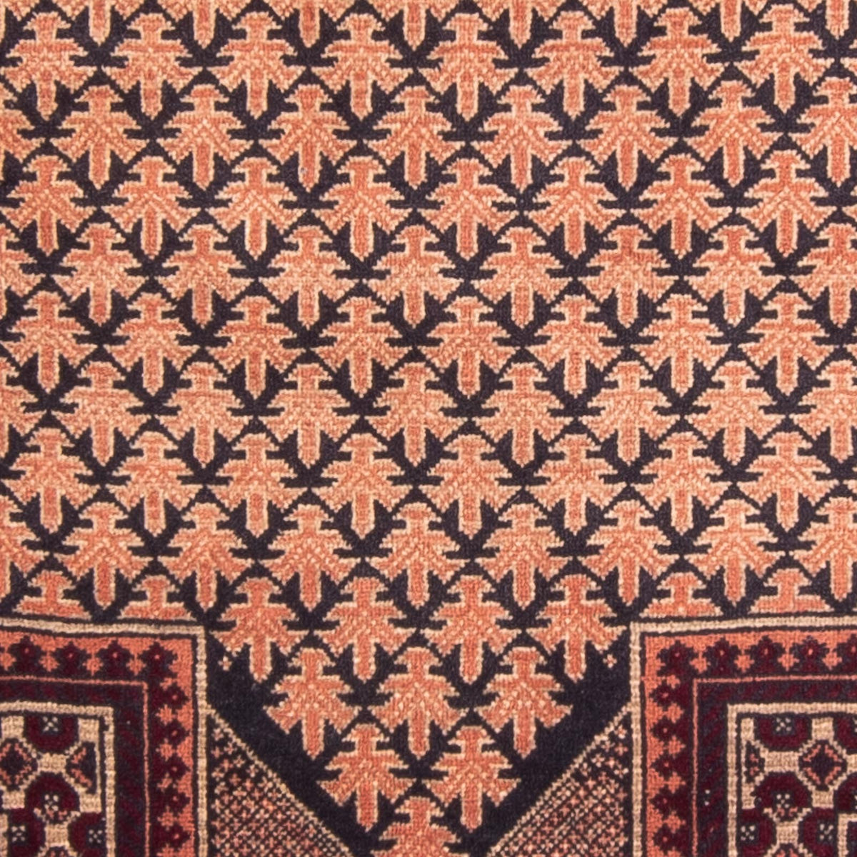 Belutsch Teppich - Gebetsteppich - 146 x 92 cm - beige