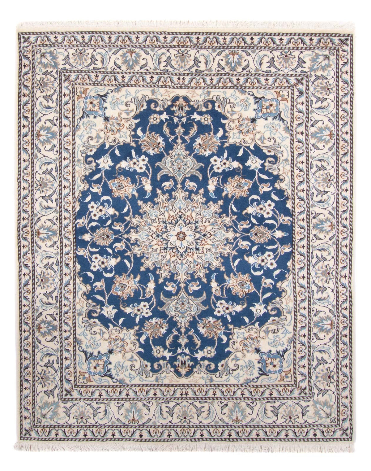 Perserteppich - Nain - Royal - 190 x 149 cm - blau