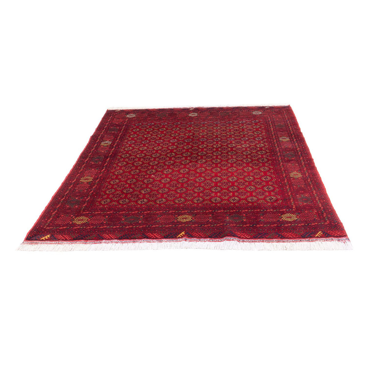 Afghan Teppich - 193 x 148 cm - rot