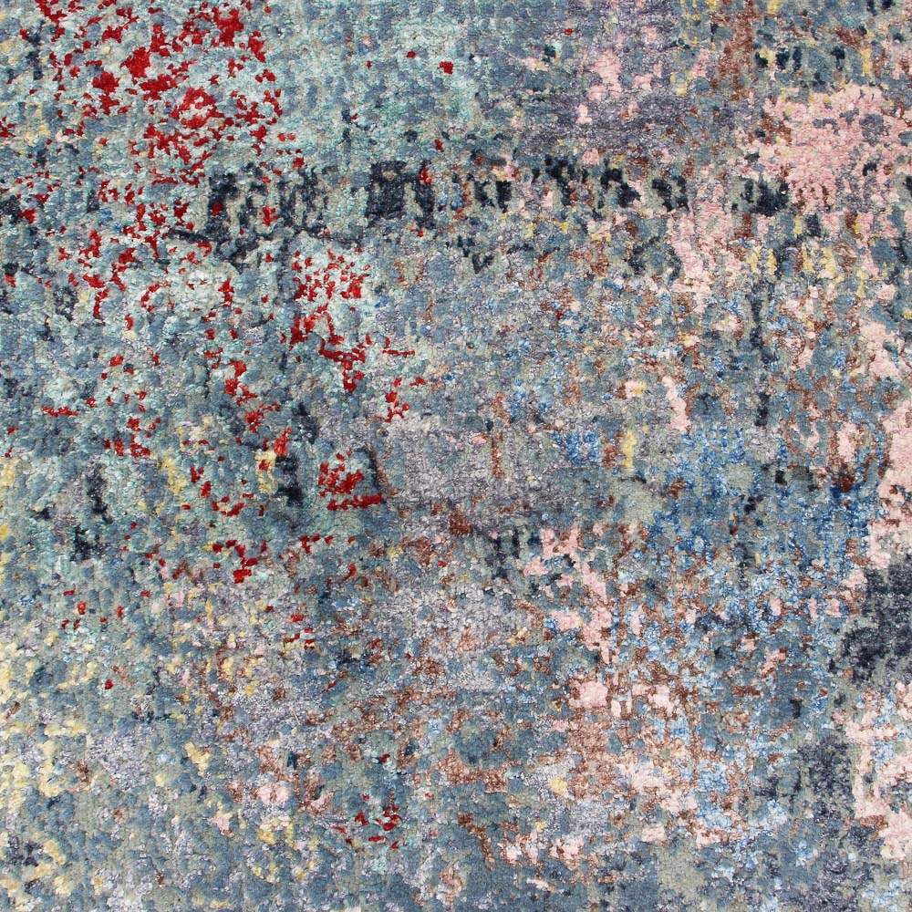 Designer Teppich - 242 x 163 cm - seeblau