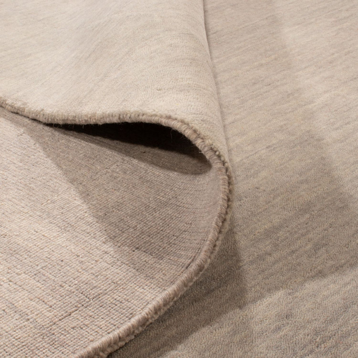 Gabbeh Teppich - Loribaft Softy quadratisch - 275 x 275 cm - silber