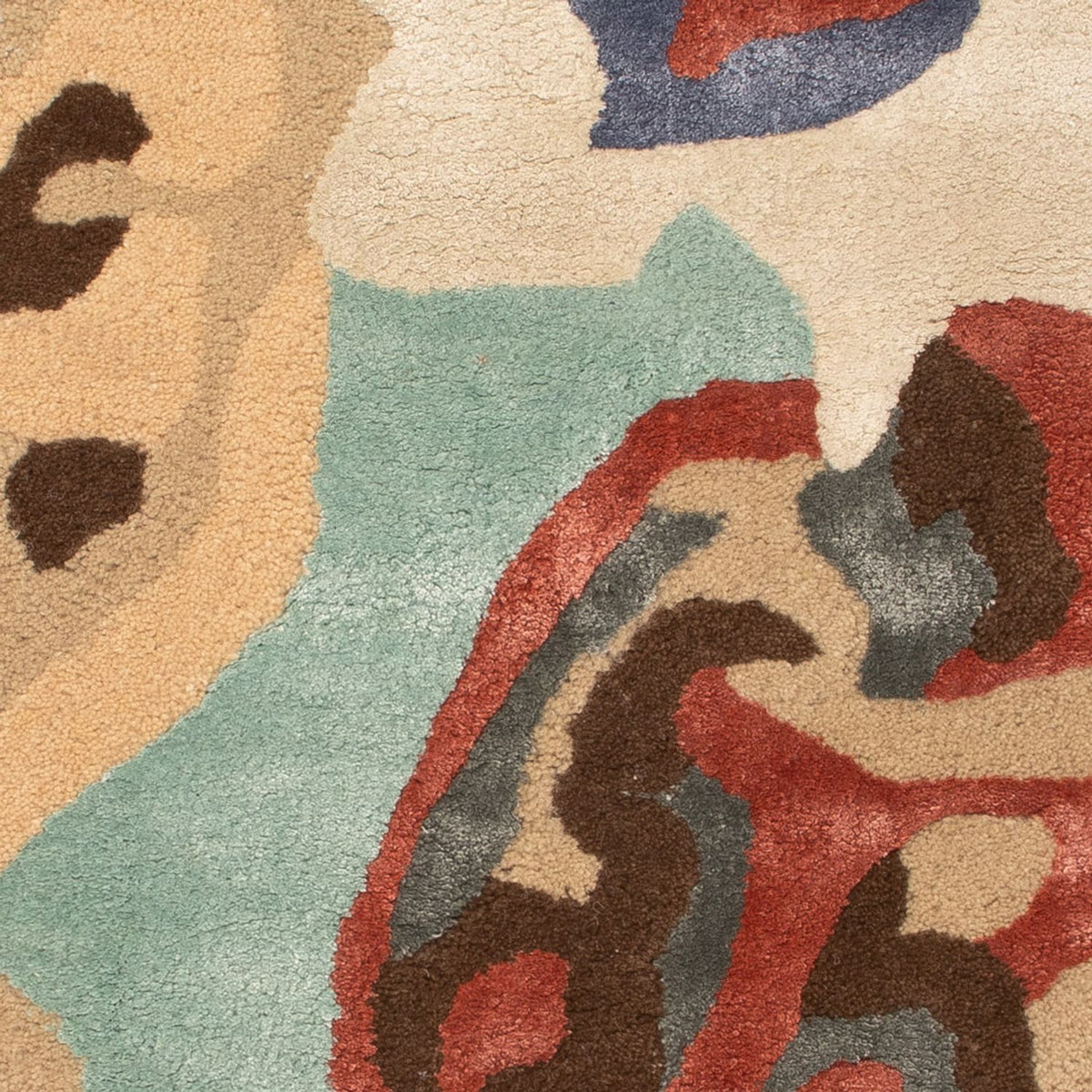 Designer Teppich - 90 x 60 cm - mehrfarbig