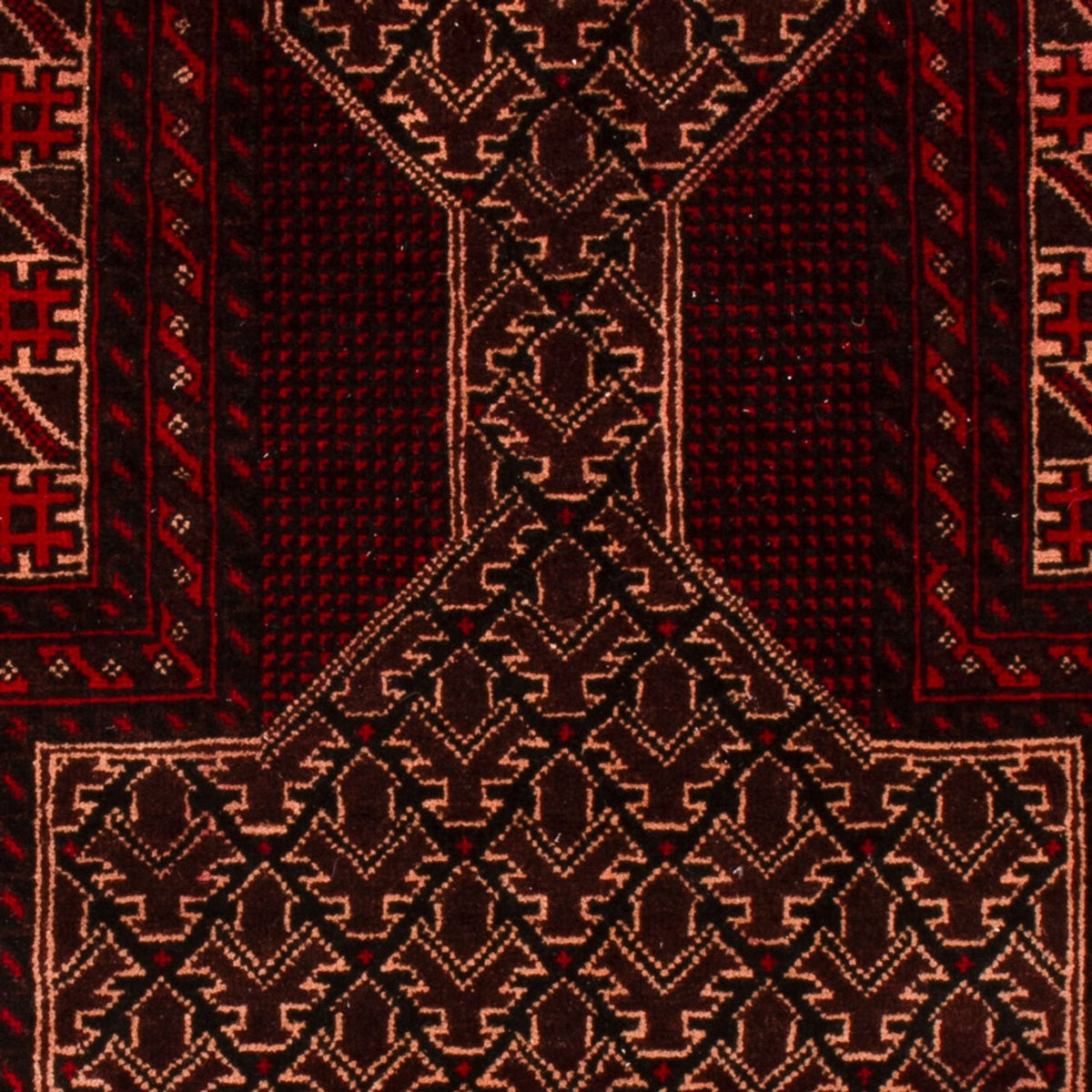 Belutsch Teppich - 150 x 89 cm - rot